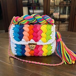 Colorful Braided Women's Bag